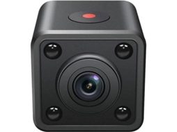 Mini câmera espiã 1080p HD 120° ângulo ultra amplo detecção de movimento visão noturna segurança residencial preta bestvite