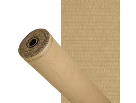 Malla sombreo 90%, rollo 1 x 50 metros, reduce radiación, protección jardín y terraza, regula temperatura, color beige