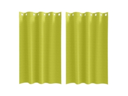 Maison Exclusive - Cortinas Blackout Com Argolas 2 Pcs Verde 175 X 140 Cm