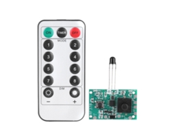 Placa de Circuito Controladora para Luzes de Fita Solar 3.7v com Controle Remoto