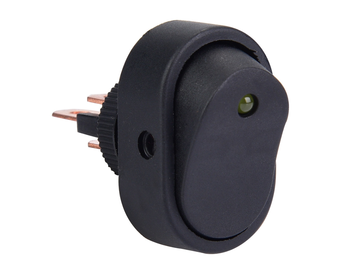 4 Peças De Interruptor Toggle Rocker Tipo Barco Asw-20d 12v/20a Com Luz Led (amarela)