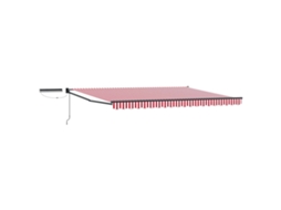 Conjunto 1 Toldo Elétrico Vidaxl Vermelho Poliéster (5 X 3 M)