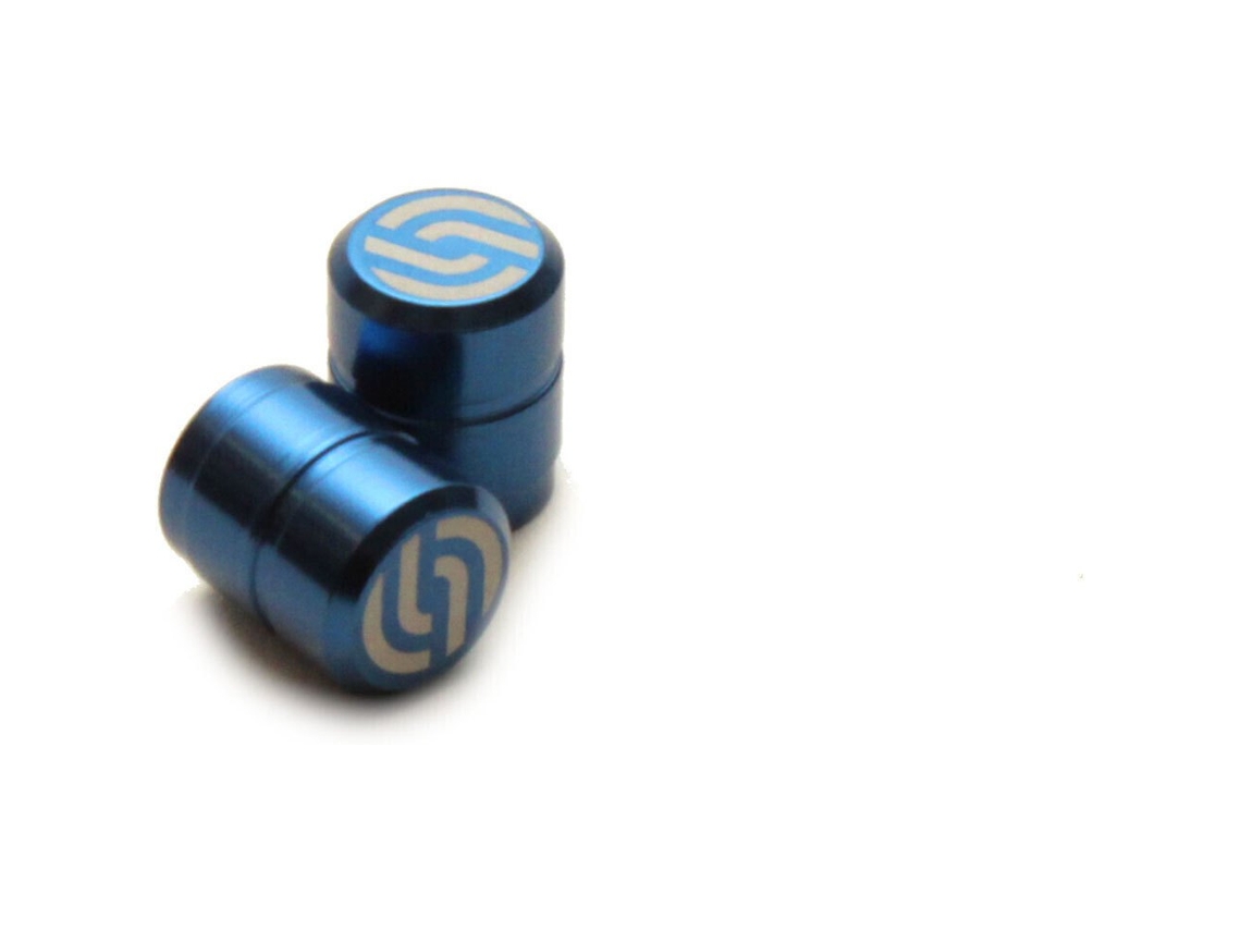 Tampas de Válvula Cnc 2 Unidades Prateadosaltbmx