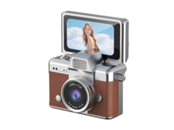 Mini Câmera Digital De 2026 Com Tela Lcd Articulada De 1,47 Polegadas, Mini Câmera Retrô Para Chaveiro Com Cartão De 64 Gb - Ideal Para Viagens,