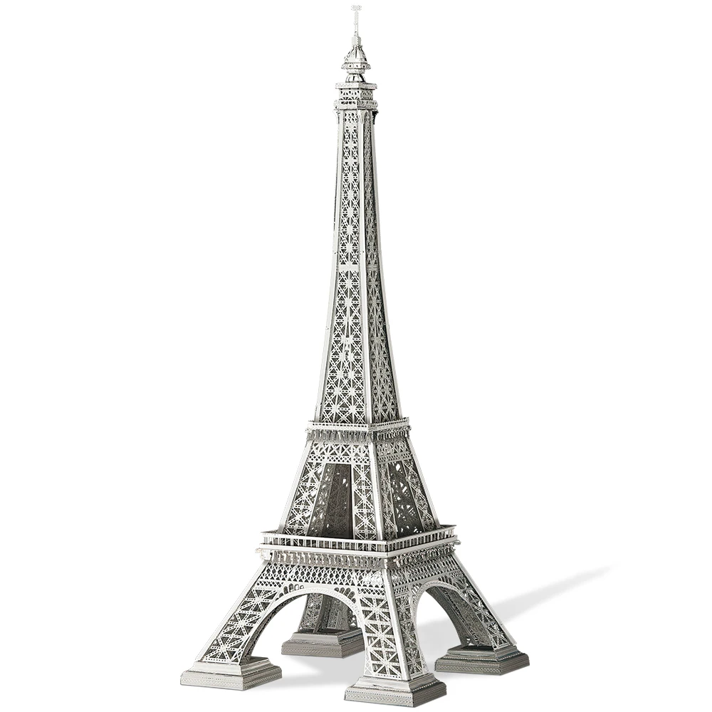 (prateado) Quebra-cabeça 3d Da Série Arquitetura, Metal, Monte Sua Casa, Brinquedo, Presente De Natal
