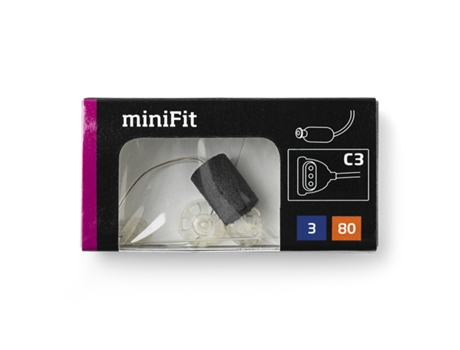 Tipo de Alto-Falante Minifit OTICON: 80 Comprimento Direito 3