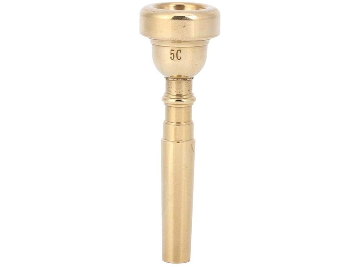 Mouthpiece De Trompet Feito De Alta Qualidade Aço - Dourado 5c - Resistente A Choques - Design Elegante - Apropriado Para Iniciantes E Profissionais -