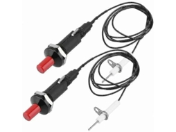 Encendedor Piezo Para Barbacoa Resistente Ao Calor Com Botão De Empurrão Eletrodos De Ignição Universal Para Gás Lpg E Ng