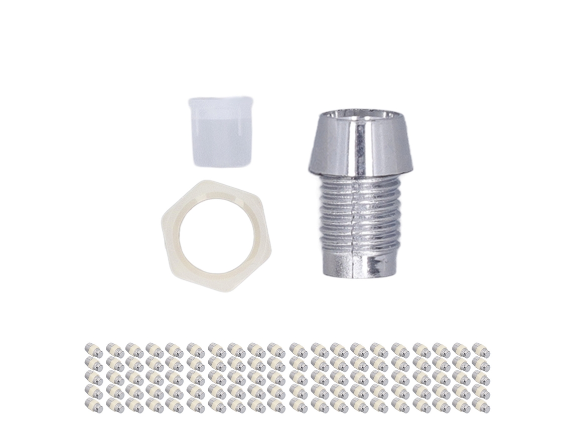 Conjunto De 100 Suportes De Led De Plástico 5mm Laxiscreed Para Painéis E Iluminação