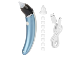 Mali limpador Nasal Elétrico Bebê com 5 Níveis de Potência e 2 Pontas de Silicone Reutilizáveis