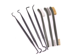 Conjunto de 7 Escovas de Nylon e Latão S/MARCA para limpeza de casa e automóveis