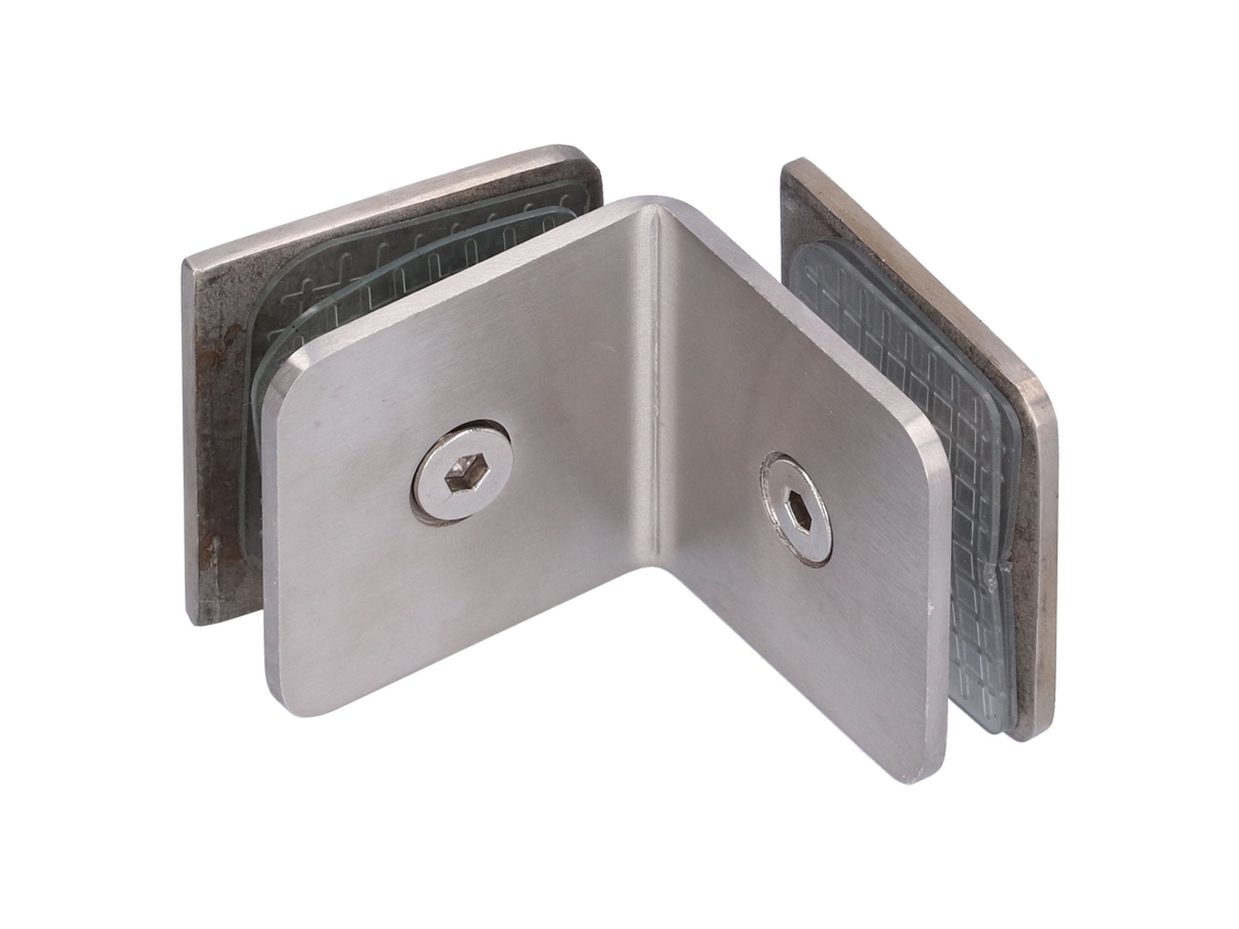 Apoio de Vidro Ângulo Retto Aço Inox 304 Porta Chuveiro
