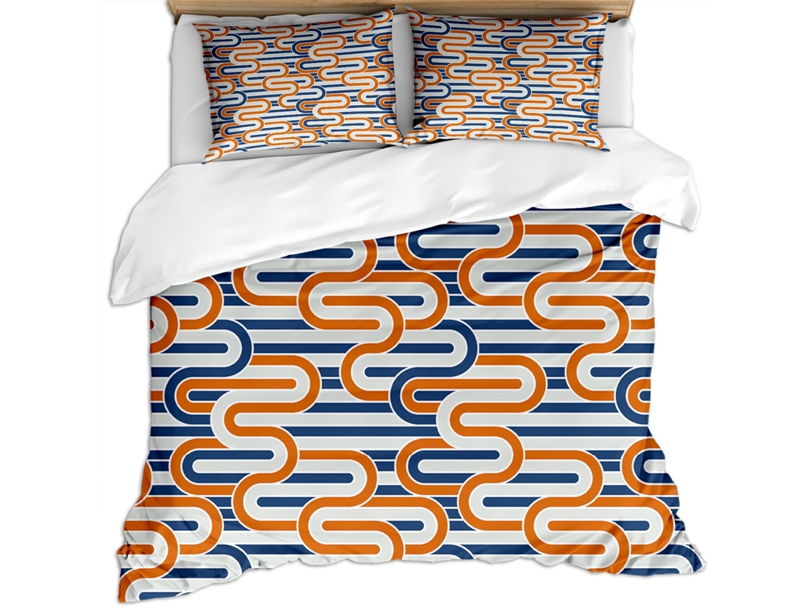 Capa de Edredom com 2 Fronhas 65x65cm em Microfibra Fronha 200x200cm,