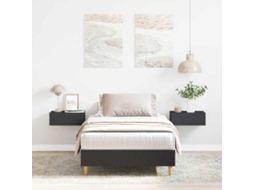 Vidaxl Estrutura Cama S/ Colchão 90x190 Cm Derivados de Madeira Preto