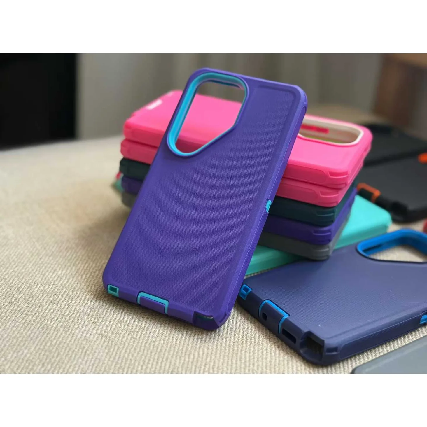 (roxo-azulado, Galaxy S22 5g) Capa De Celular 3 Em 1, Resistente E Durável, Com Certificação Militar, À Prova De Choque, Vibração E Quedas.