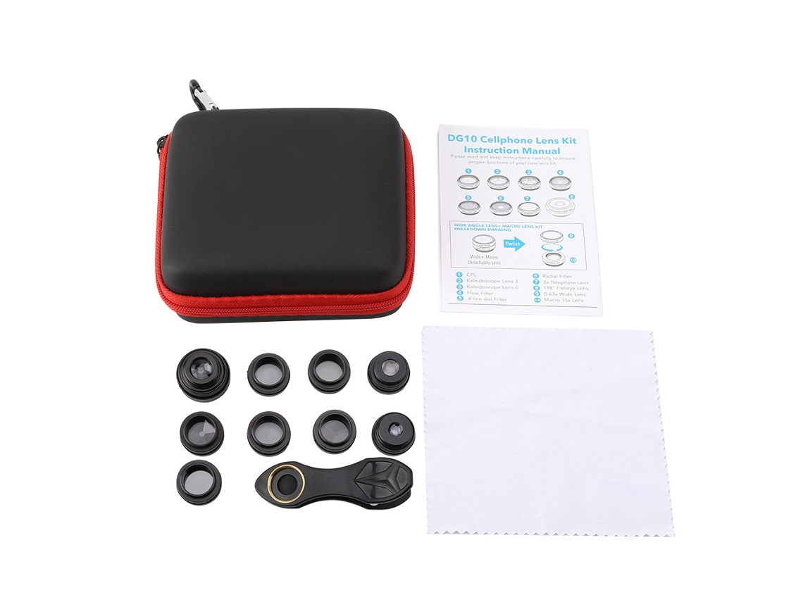 Kit Lentes LAXISCREED 10 em 1 Universal