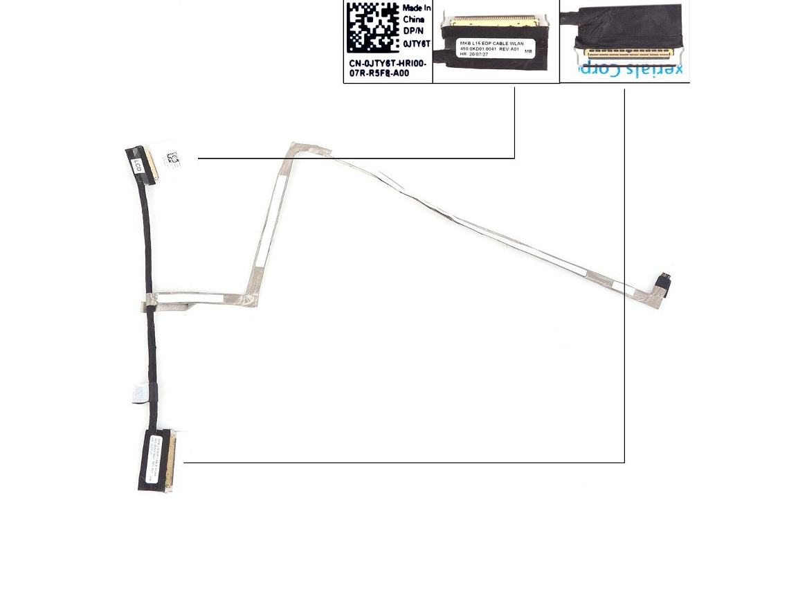 Cabo Lcd/led Dell Latitude 3510 E3510 0jty6t 450.0kd01.0041 Compativo