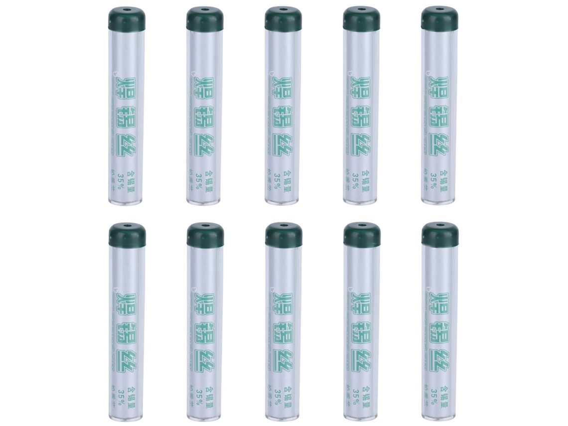 10 Peças De Fios De Solda De Estanho De 1mm Com Núcleo De Colofonia Para Trabalhos Elétricos Eletrônicos Diy Portáteis