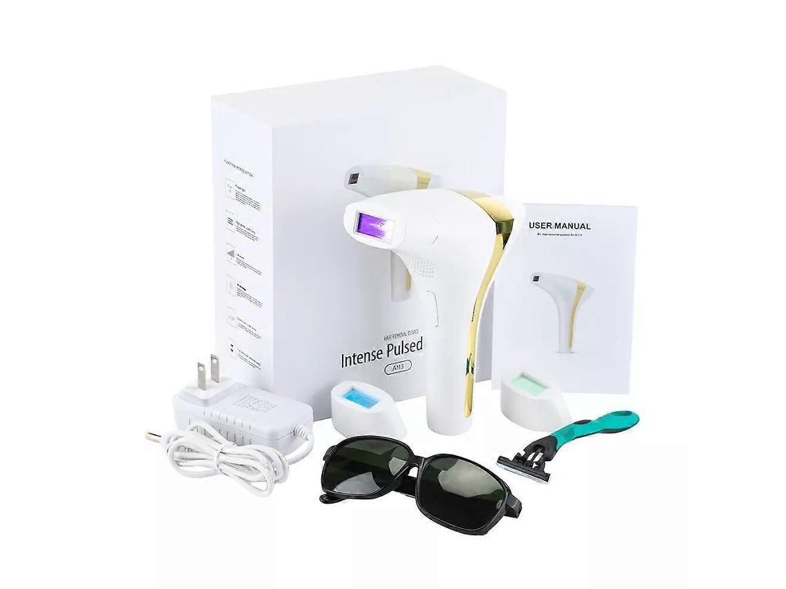 Depilador A Laser Ipl Com 900.000 Flashes, Indolor, Para Axilas, Virilha E Rosto. Barbeador Elétrico E Aparador Com Luz Pulsada.