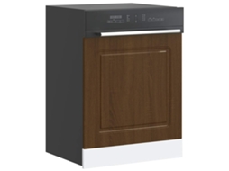 Vidaxl Painel Máquina Lavar Louça Kalmar 60x1,5x57cm Carvalho Castanho