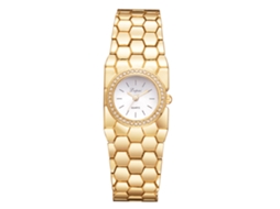 Relógio de Pulso Feminino Lvpai Quartzo com Strass Liga Ouro Branco
