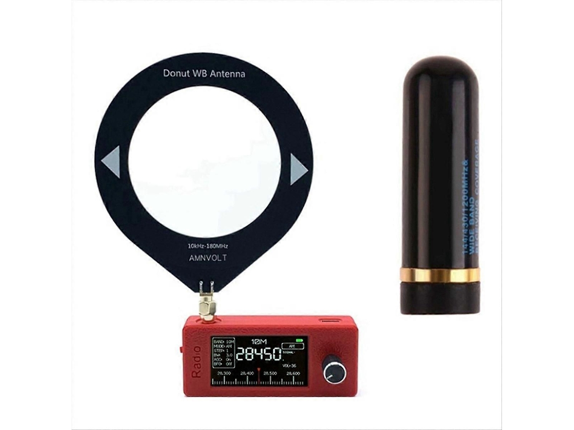 0,5khz 181mhz Rádio Portátil 1,9 Polegadas Tela Ips de Bolso com Antena Todos os Receptores Banda Hf Sw Mw Vhf GOKOCO