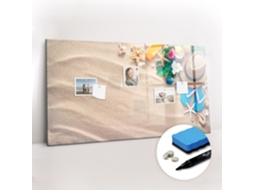 Quadro Magnético Decorativo Acessórios De Verão Para A Sala De Estar Espelharte (120x60 Cm)
