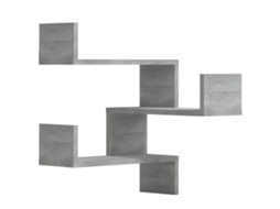 Wall Corner Shelf, Wall Corner Shelves Vidaxl Cinzeto Madeira Processada (n/a)
