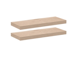 Floating Shelf, Floating Shelves Vidaxl Marrom Madeira Processada (60 X 23.5 X 4 Cm)