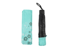 Guarda-chuva plegável 10 costelas uv protetor impermeável portátil para viagem outdoor verde S/MARCA