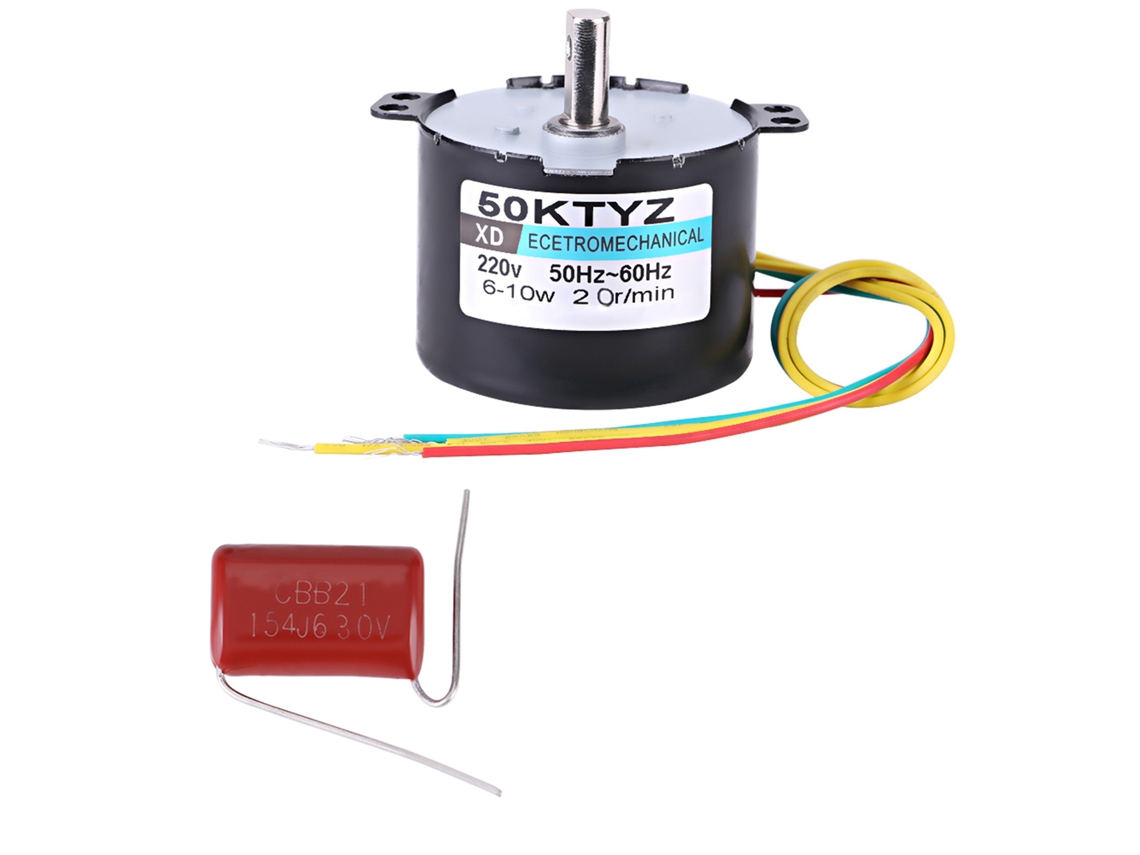 Yuru motor Síncrono de Ímã Permanente 220v Ac 10w 0.5a 20r/min Cw/ccw