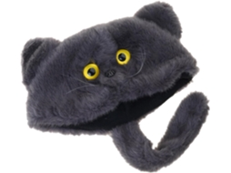 Gorro de Tricô Macio e Felpudo com Orelhas de Gato Acessório Aconchegante para o Inverno SFUSHOS
