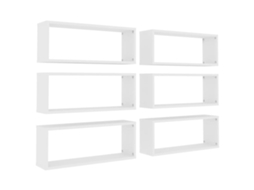 Wall Shelf, Wall Shelves Vidaxl Branco Madeira Processada (60 X 15 X 23 Cm)