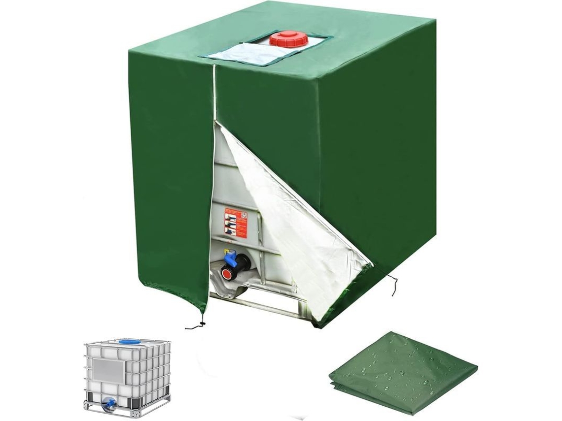 Cubierta Para Tanque Ibc 1000l 210d Antiuv, Resistente A Polvo Y Agua, 120x110x116cm