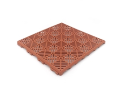 Pack 36 Estrados Auto ventilados 30x30x1,5cm Piscinas, Terraços, Decks Flutuantes, Relva Artificial, Canis, Arrumos... ANTIHUMEDADES (+3m² Terracota)