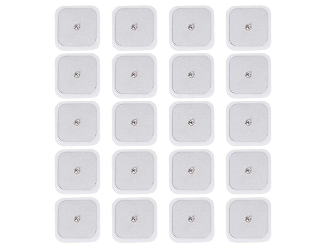Placas Autoadesivas Tens De 5x5cm (20 Unidades) Compatíveis Com A Unidade Beurer, Eletrodos Substituição Reutilizáveis ​​para Massagem