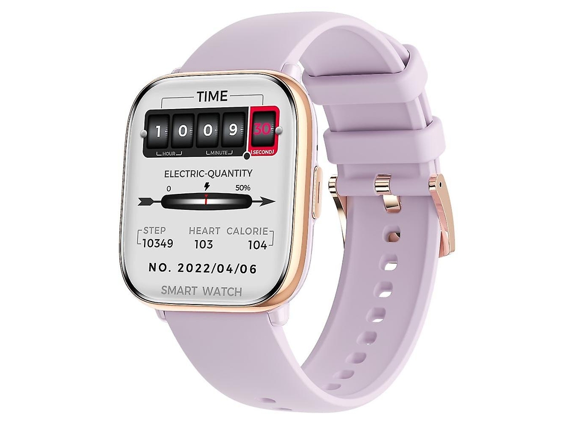 Relógio inteligente HD12 com tela AMOLED de 1,75 polegadas, chamadas Bluetooth e Bluetooth para bicicleta elétrica Pink