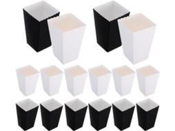 Caixas De Papel Para Salgadinhos E Pipoca, 50 Unidades, Material De Papel, Design Vintage, Ideais Para Festas E
