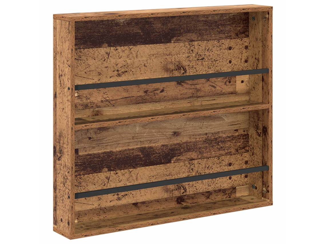 Conjunto 1 Estante De Revistas Vidaxl Castanho Derivados De Madeira (80 X 12 X 70 Cm)