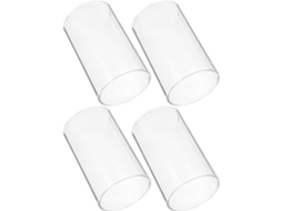 Conjunto De 4 Elegantes Abajures De Vidro Para Velas Decorativas. Gokoco