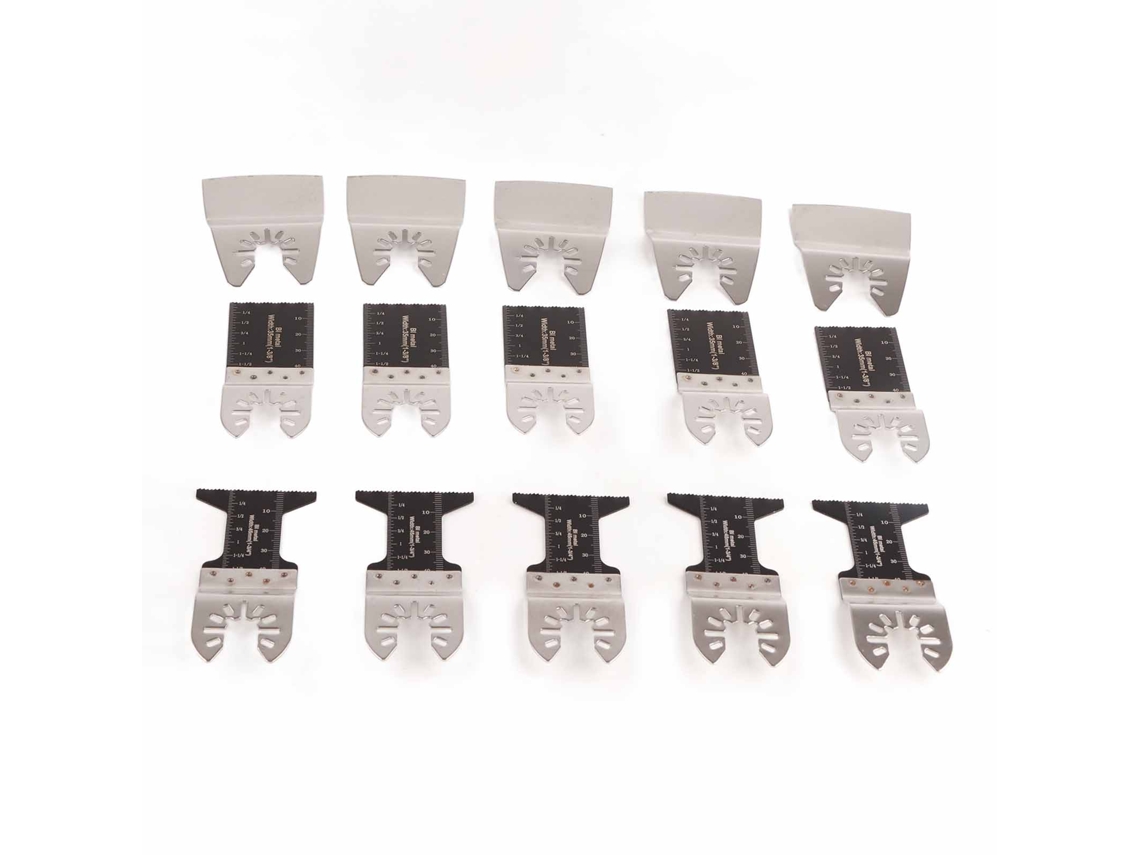 Kit De 5 Lâminas De Serra Oscilante Universal 34mm 45mm Lâminas De Ferramenta Oscilante Bimetal Curva