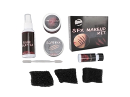 Kit De Maquiagem Assustadora Com Sangue Falso Para Festas E Cosplay