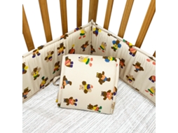 Conjunto de Protetores de Berço PANOONA 4 Peças Marrom (2 X 132 Cm + 2 X 68,5 Cm)