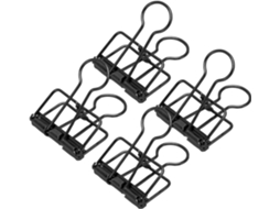 Conjunto de 50 Clips para Arquivos, Clips de Papel com Design Reforçado, Clips de Mesa com Alta Força de Fixação, Clips para Escritório
