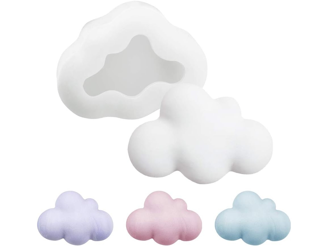 Molde Silicone Vela 3d Nuvem Cone Diy, Artesanato DUREFORWARD