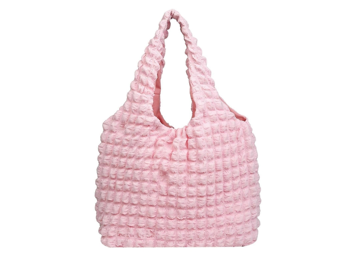 Sacolas de Compras Multifuncionais Reutilizáveis, Leves e Dobráveis, com Grande Capacidade e Versáteis, para Mulheres e Meninas, na Cor Rosa. GOKOCO