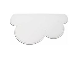 Tapete de Silicone para Comedouros de Cães e Gatos, Antiderrapante, Impermeável, em Formato de Nuvem, Cinza AQUAFORGE