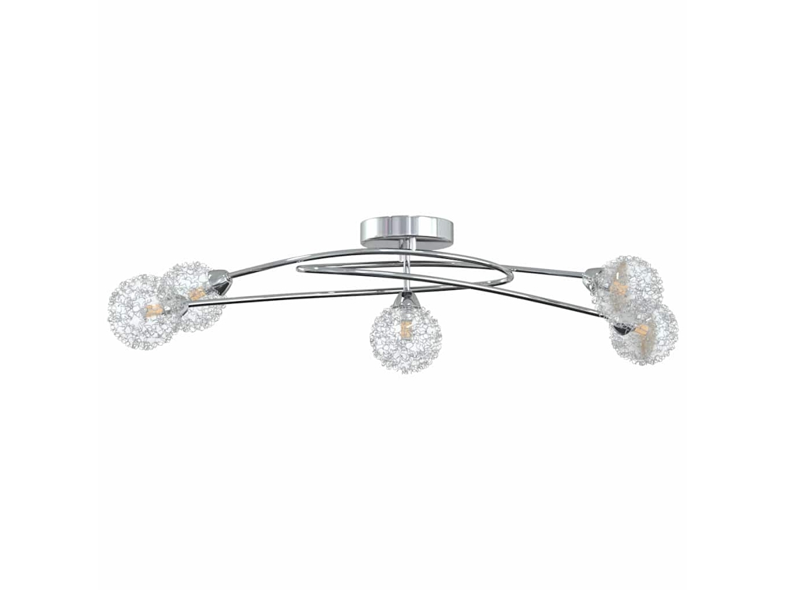 Conjunto 1 Candeeiro De Teto Vidaxl Transparente Vidro