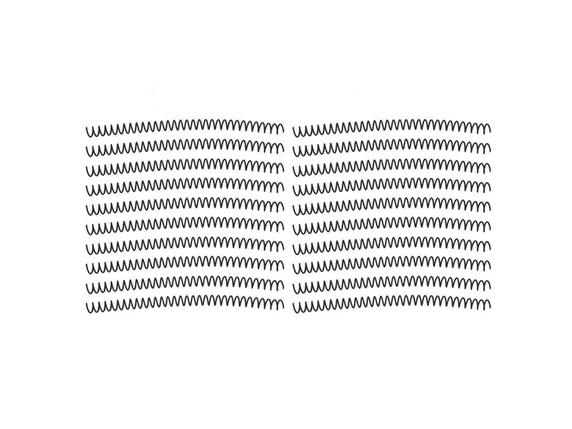 20 Peças De Espiral De Encuadernação 30 Buracos 13mm Preto Kit De Encuadernação