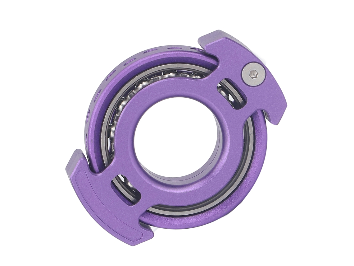 Primerox giroscópio de Ponta Dos Dedos de Metal para Aliviar Estresse e Ansiedade com Chave e Parafusos Roxo